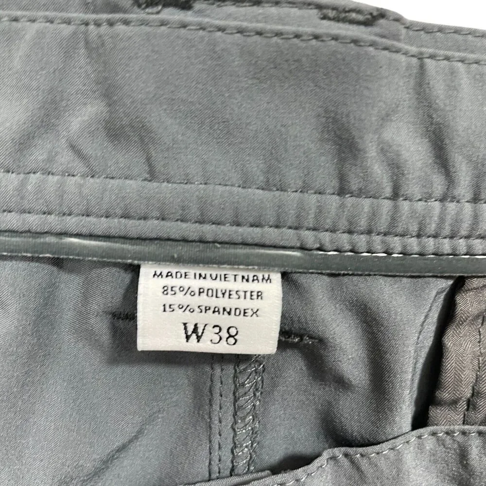FootJoy 38 Men's Shorts Zipper Grey Bermuda‎ Pockets